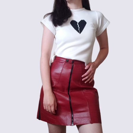 Red Leather Skirt