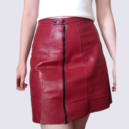 Red Leather Skirt